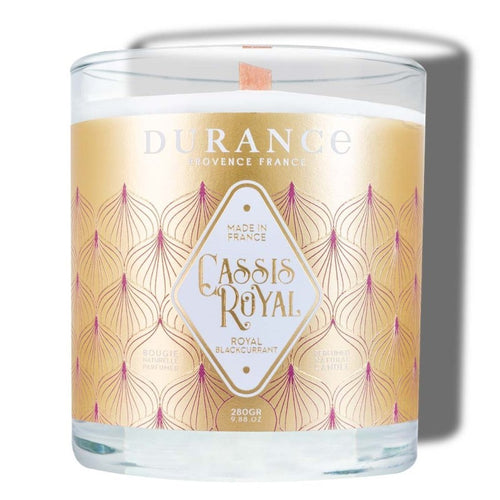 Bougie Mèche Bois Parfumée Cassis Royal - 1