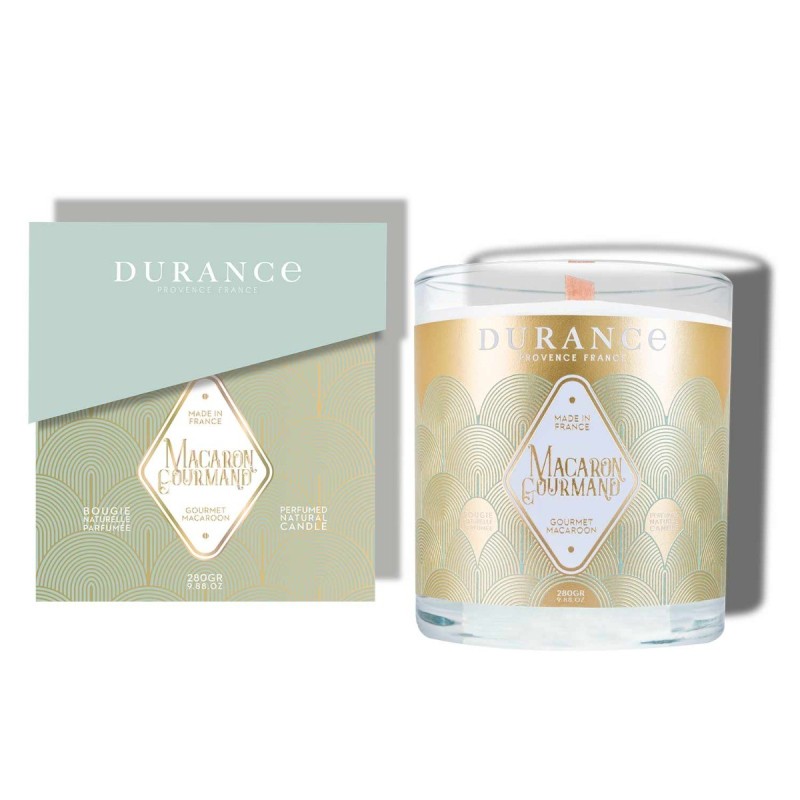 Bougie Mèche Bois Parfumée Macaron Gourmand - 2