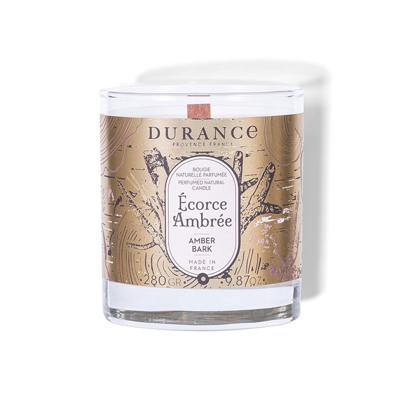 Bougie Mèche en Bois Écorce Ambrée - 2