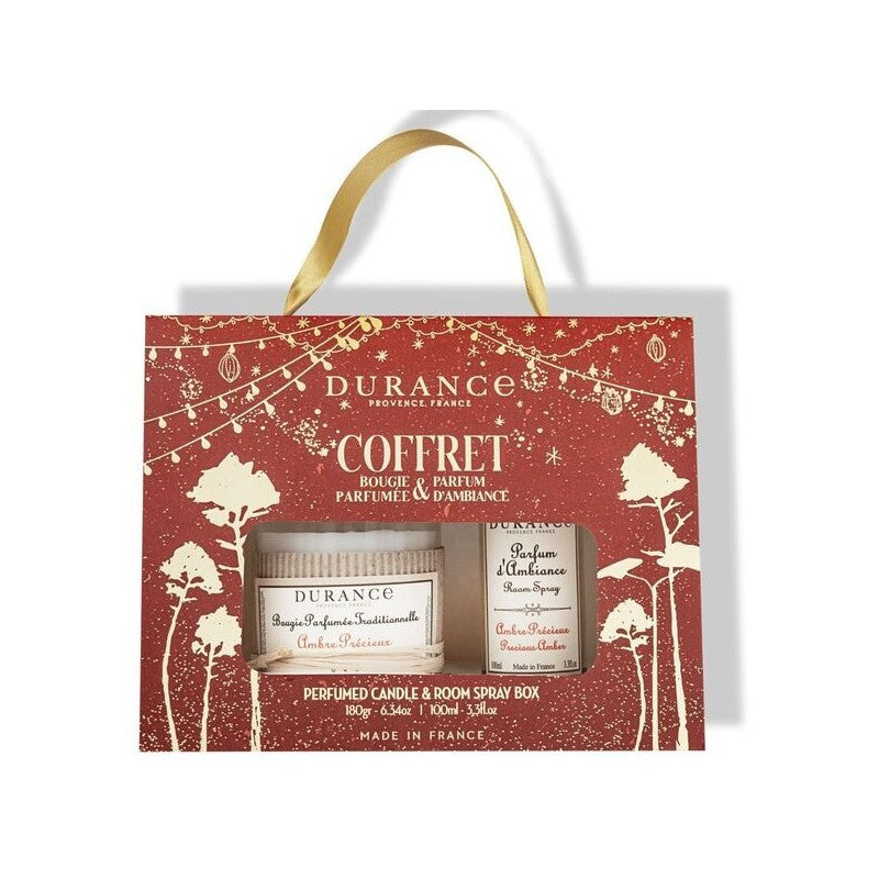 Coffret Bougie et Parfum d'Ambiance Ambre Précieux - 1